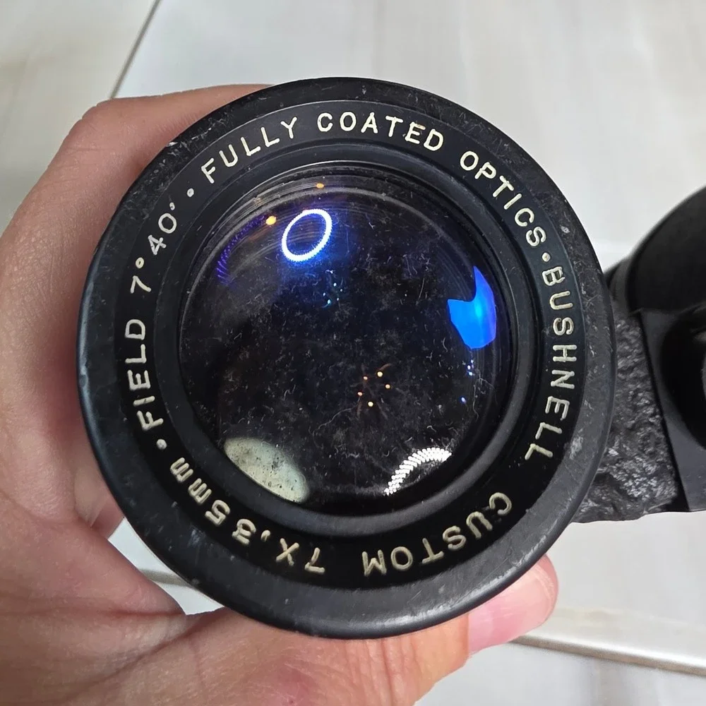 Vintage Bushnell Custom 7x35 Binoculars Japan 7.4 Field Fully Coated Optics L2